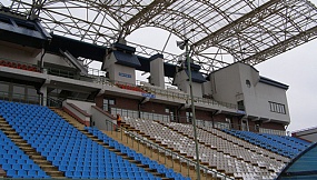 Football field stands